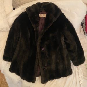 Vintage Dubrowsky & Perlbinder Faux Fur Coat